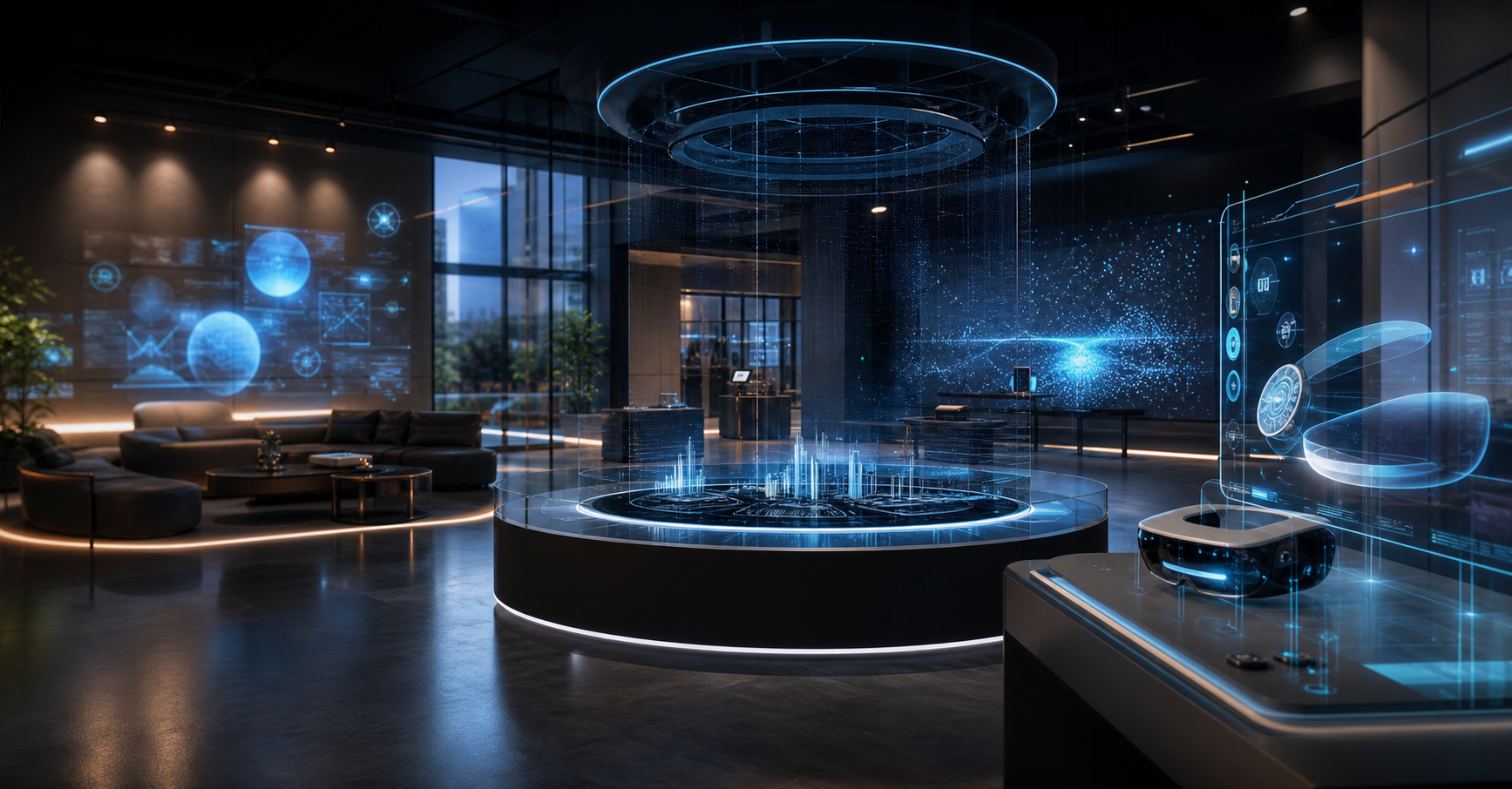 Visual d’experiència immersiva XR per a marca i producte